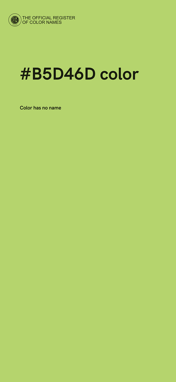 #B5D46D color image