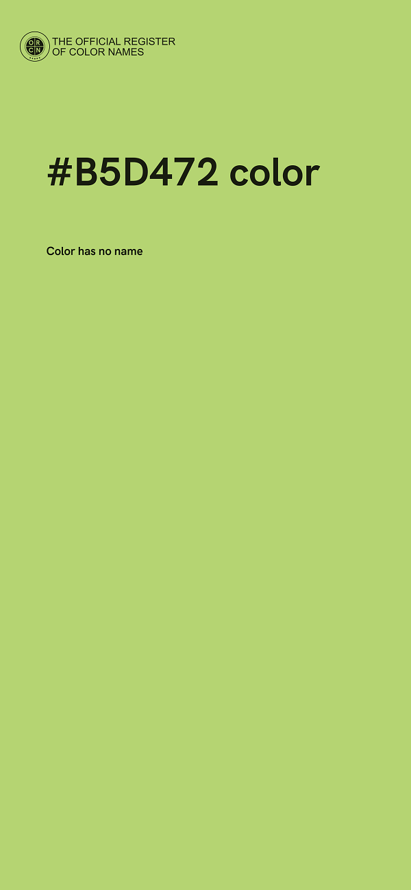 #B5D472 color image