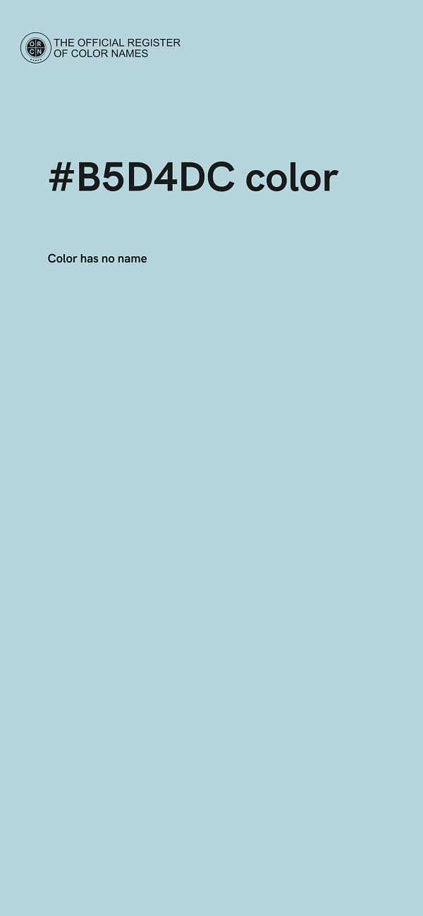 #B5D4DC color image