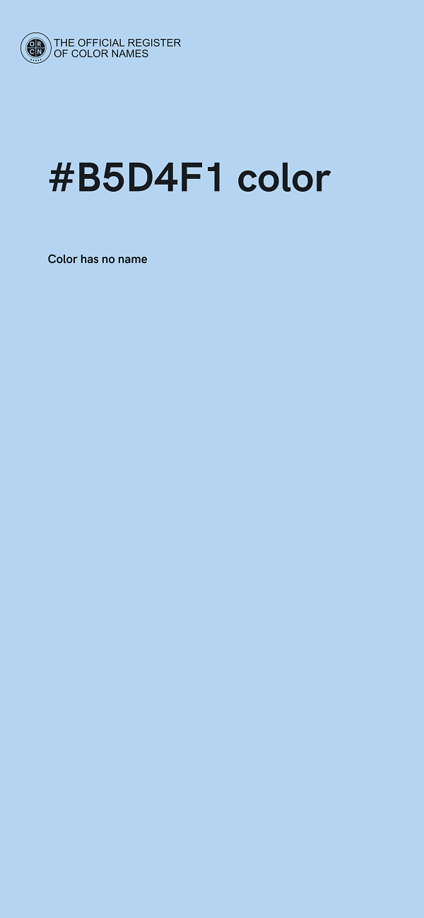 #B5D4F1 color image