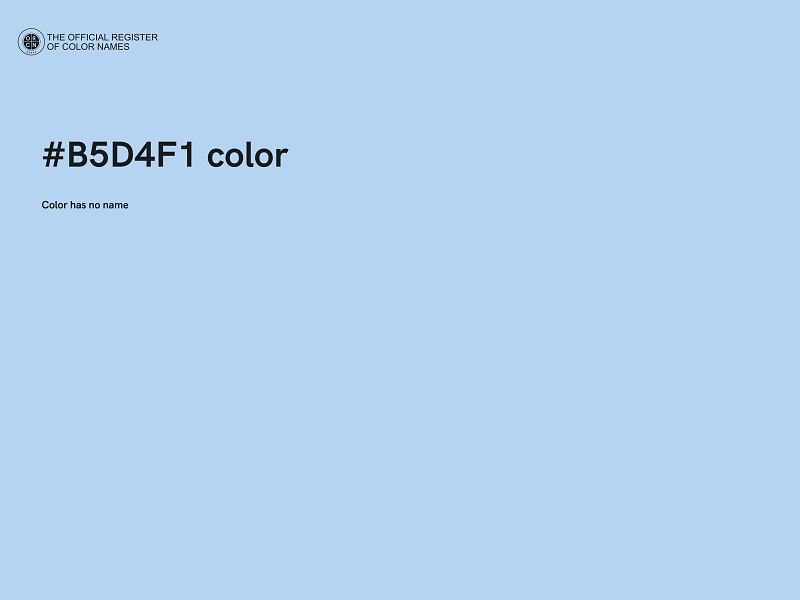 #B5D4F1 color image