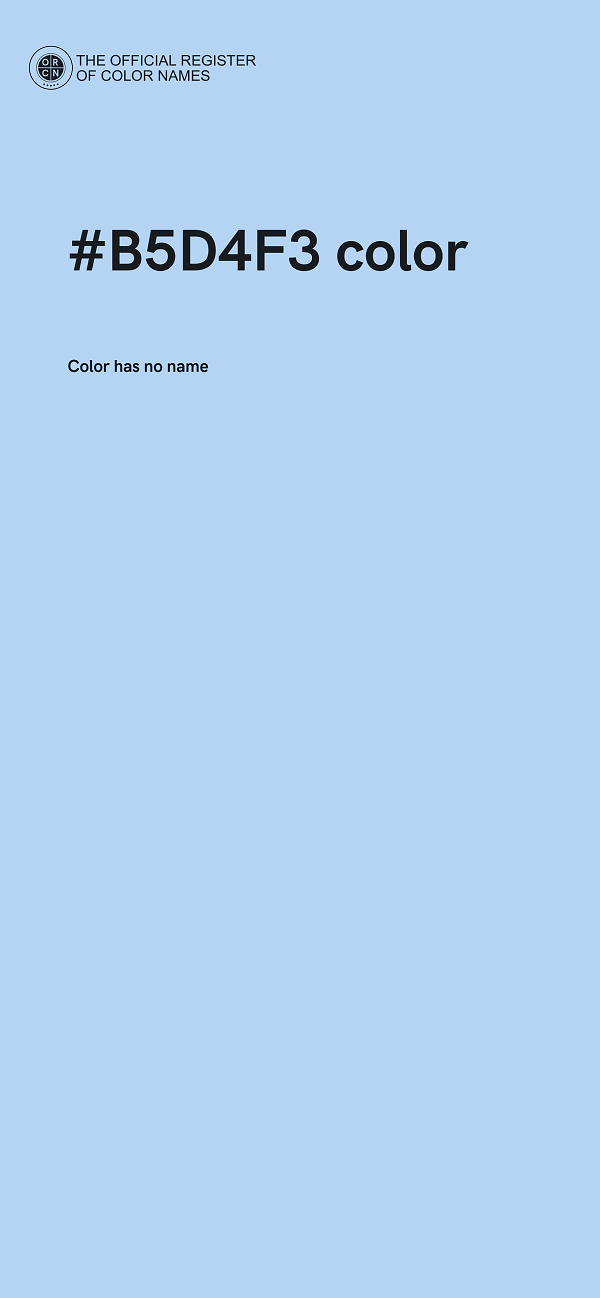 #B5D4F3 color image