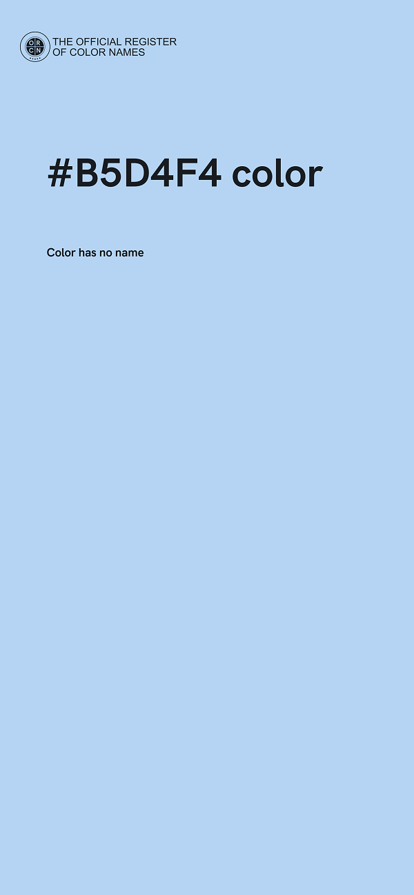 #B5D4F4 color image