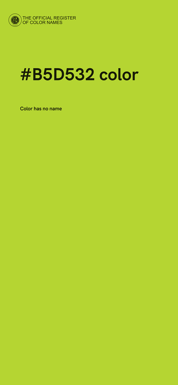 #B5D532 color image