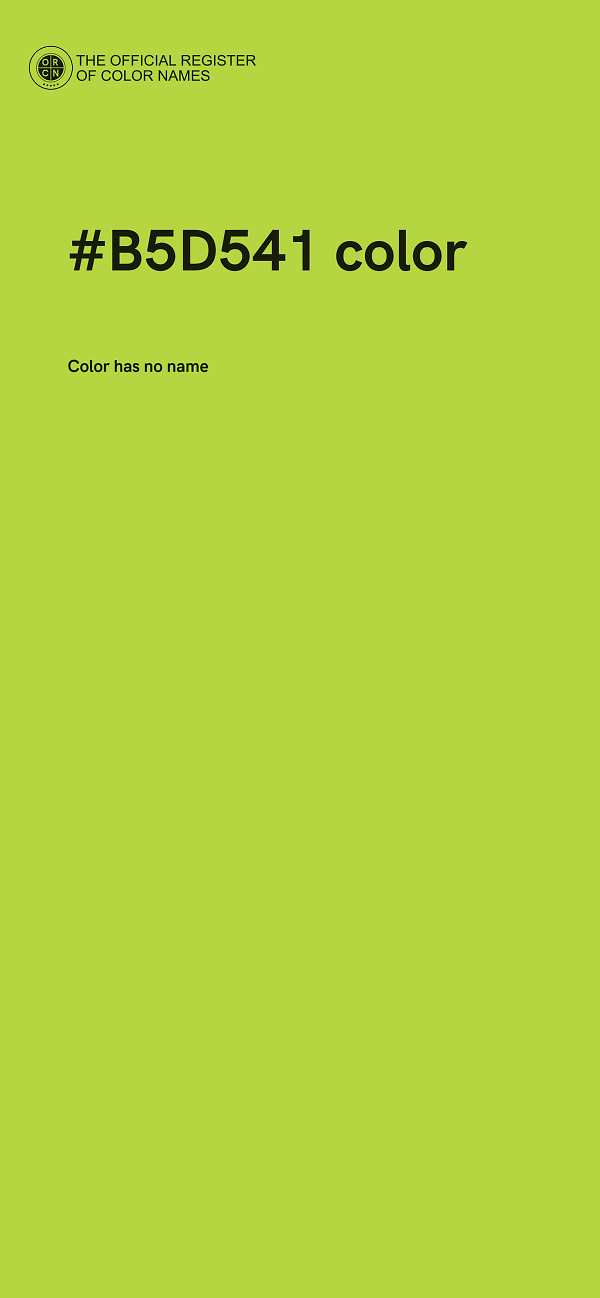 #B5D541 color image