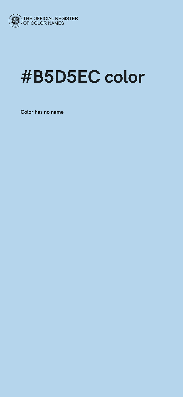 #B5D5EC color image