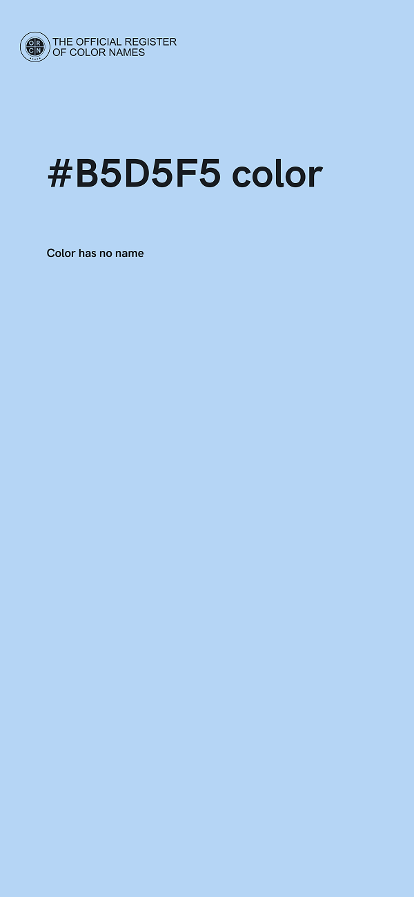 #B5D5F5 color image
