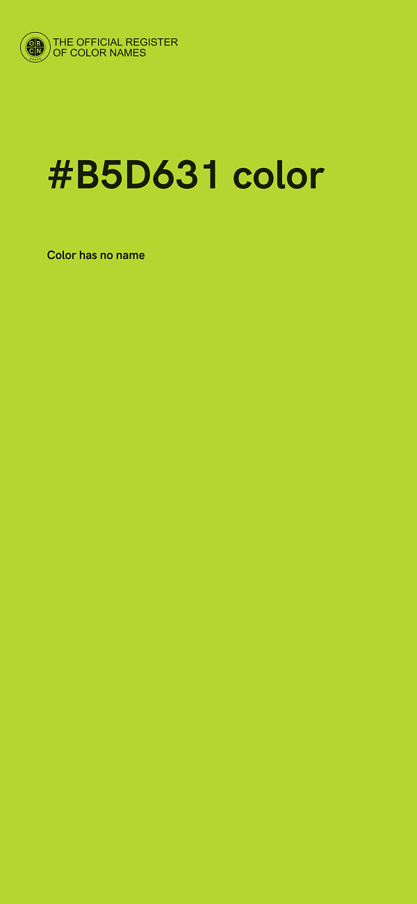 #B5D631 color image