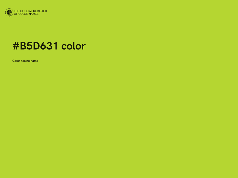 #B5D631 color image