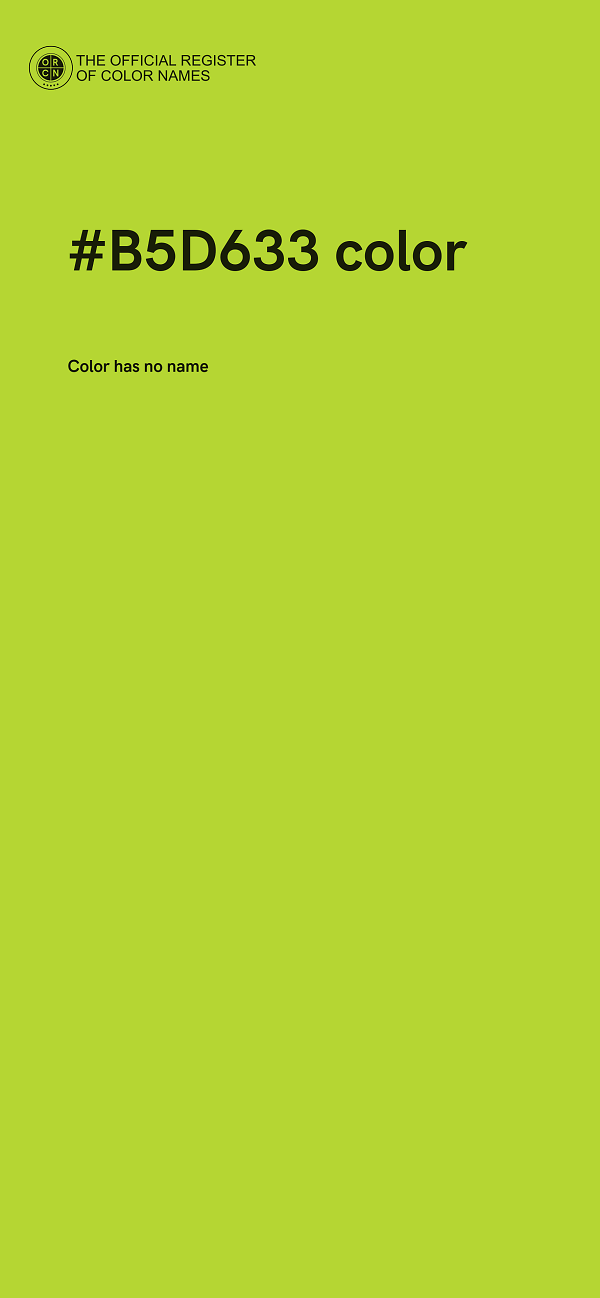 #B5D633 color image