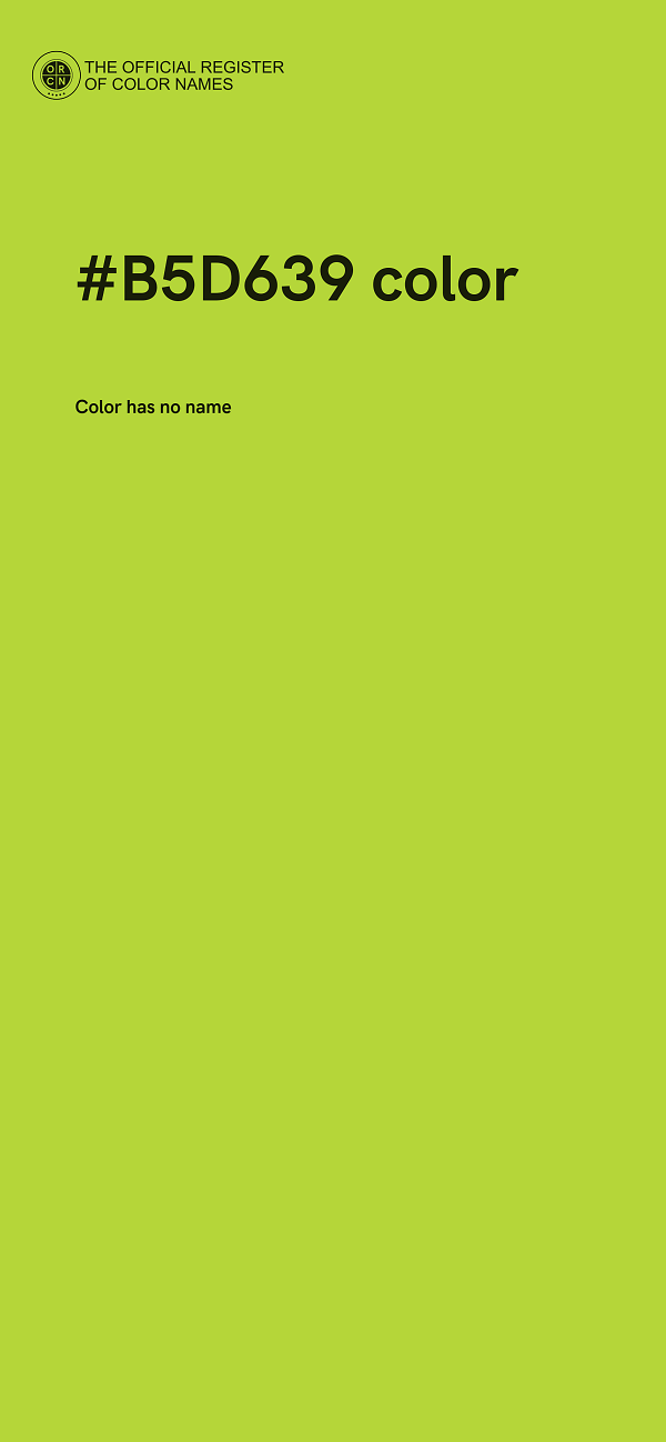 #B5D639 color image
