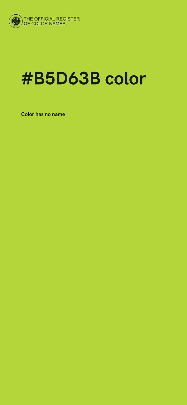 #B5D63B color image