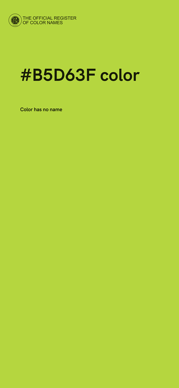 #B5D63F color image