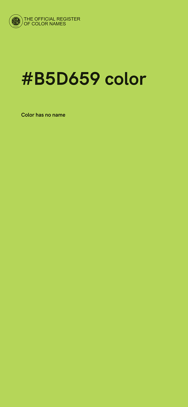 #B5D659 color image