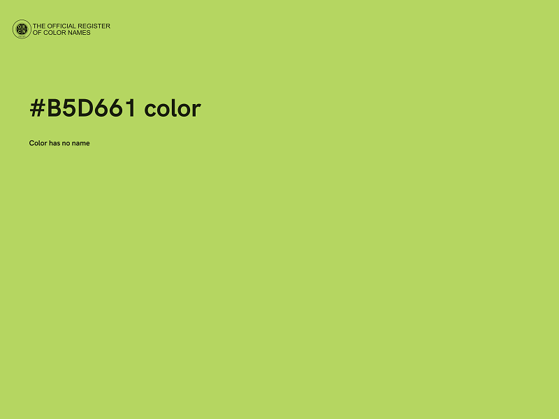 #B5D661 color image