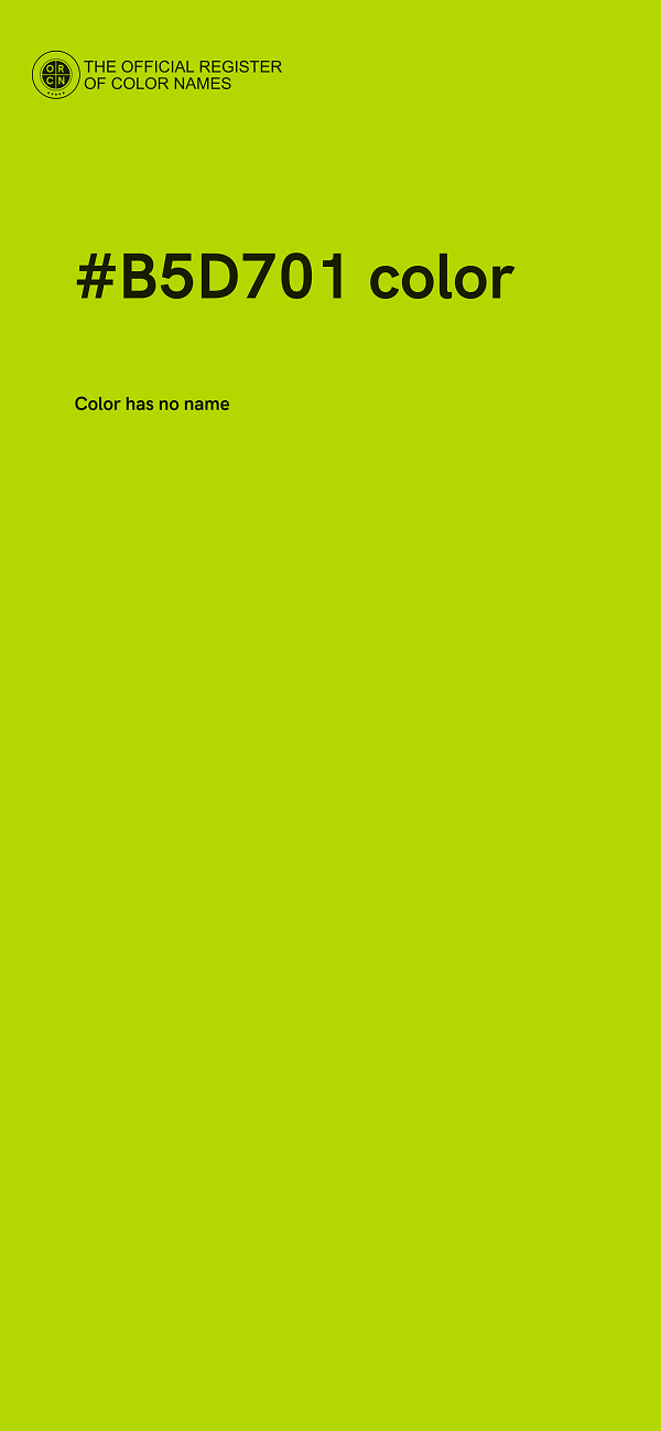 #B5D701 color image