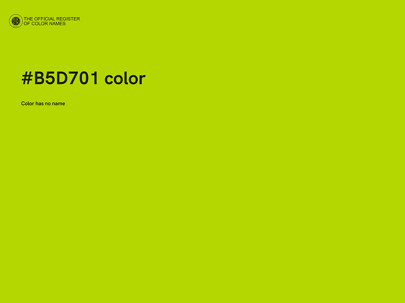 #B5D701 color image