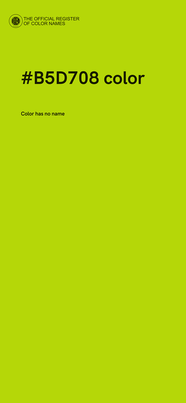 #B5D708 color image