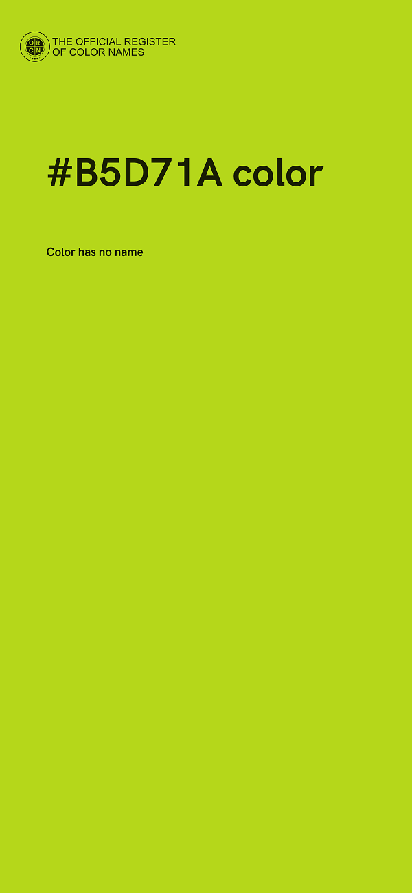 #B5D71A color image