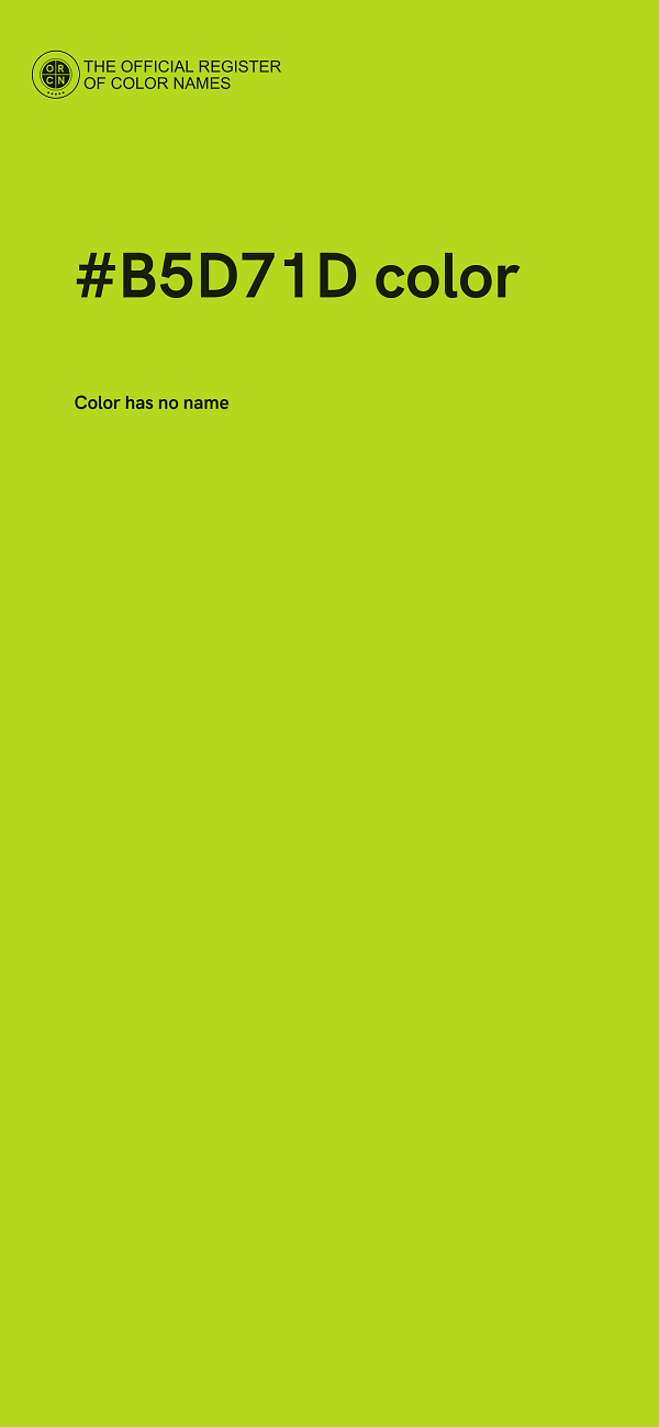 #B5D71D color image