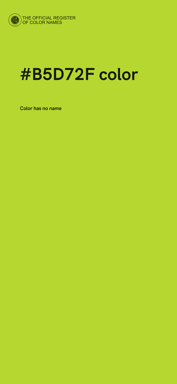 #B5D72F color image