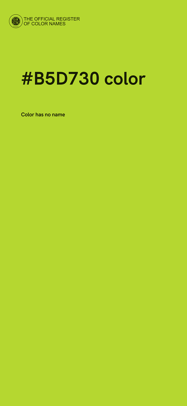 #B5D730 color image