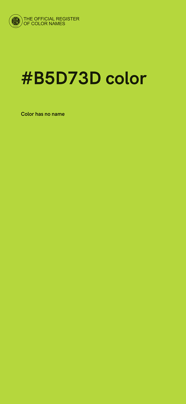 #B5D73D color image