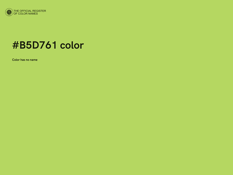 #B5D761 color image