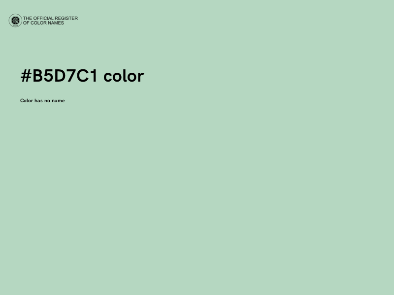#B5D7C1 color image