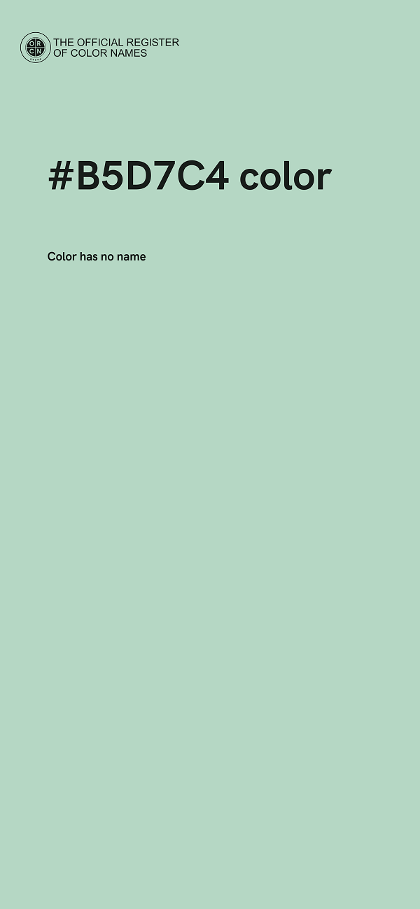#B5D7C4 color image