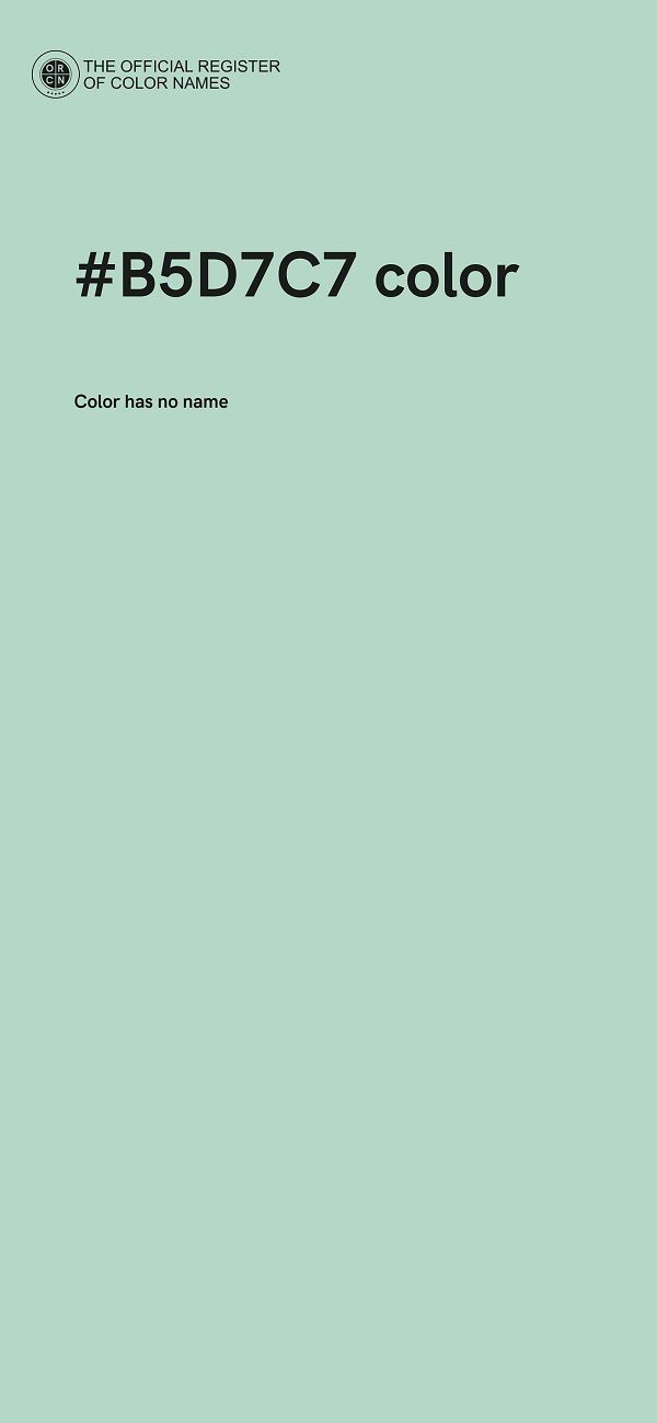 #B5D7C7 color image