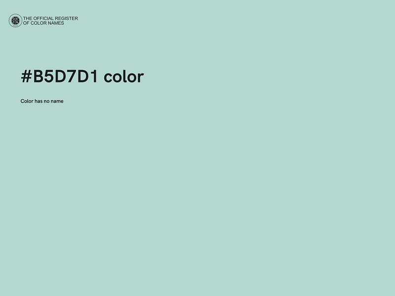 #B5D7D1 color image