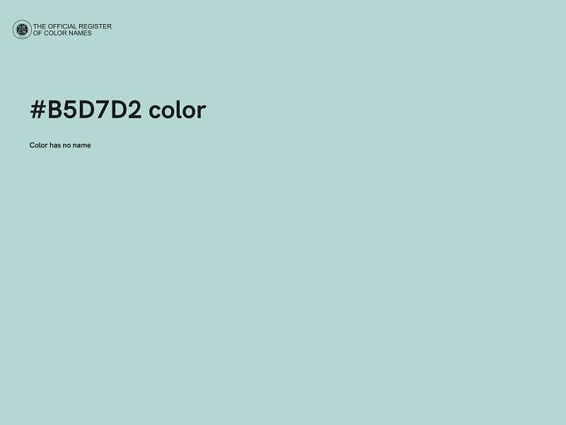 #B5D7D2 color image