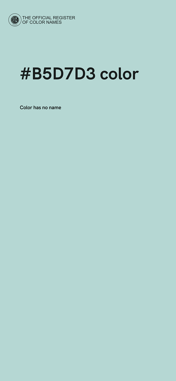 #B5D7D3 color image