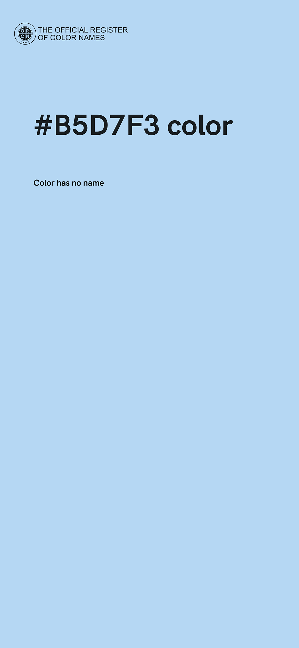 #B5D7F3 color image