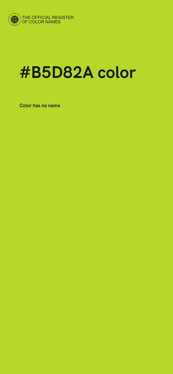 #B5D82A color image