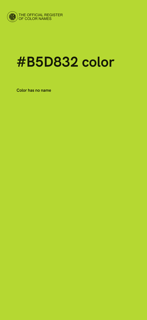 #B5D832 color image