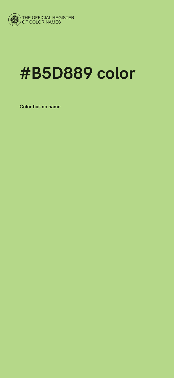 #B5D889 color image
