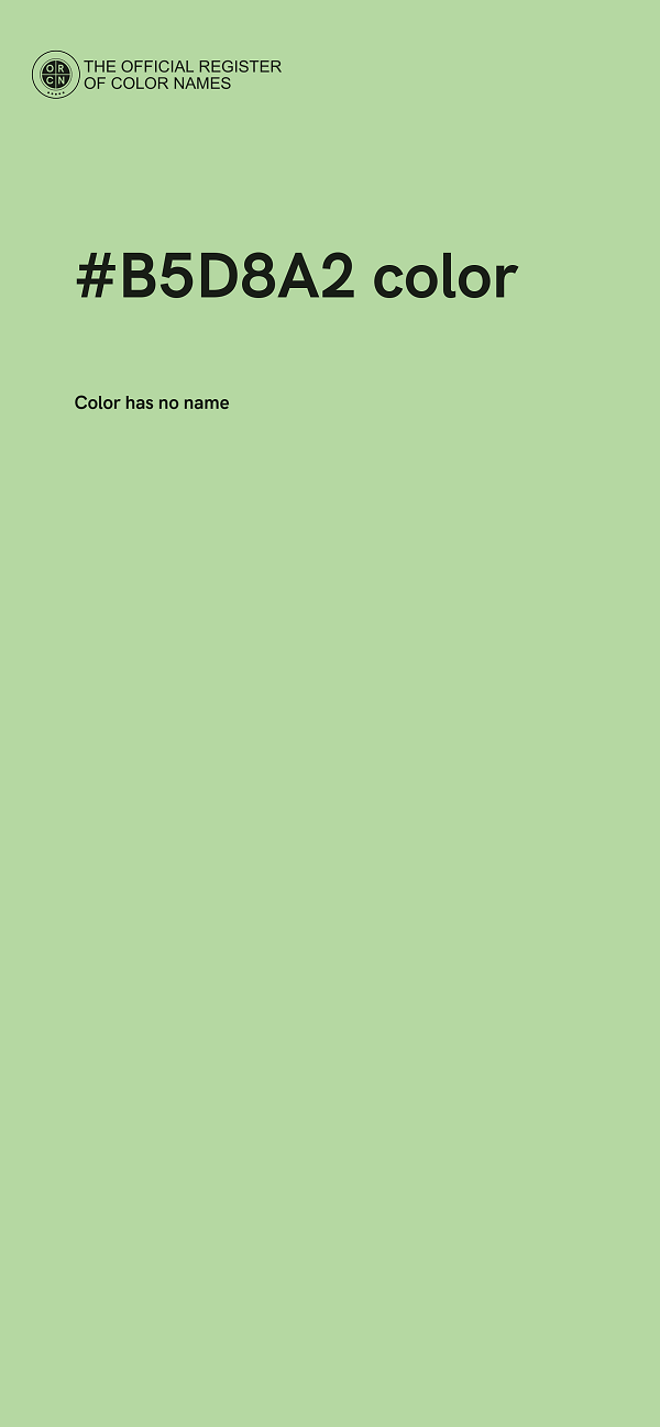 #B5D8A2 color image