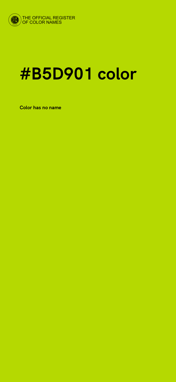#B5D901 color image