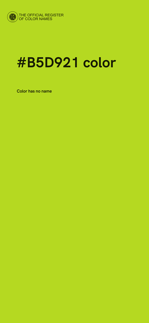 #B5D921 color image