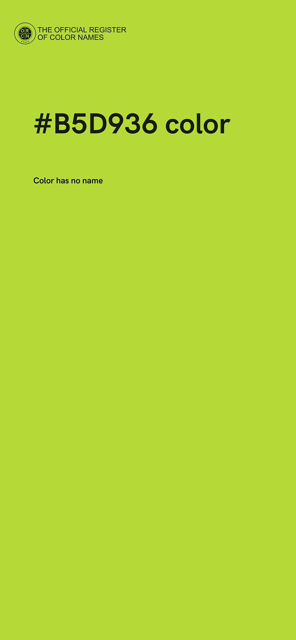 #B5D936 color image