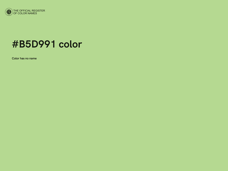 #B5D991 color image