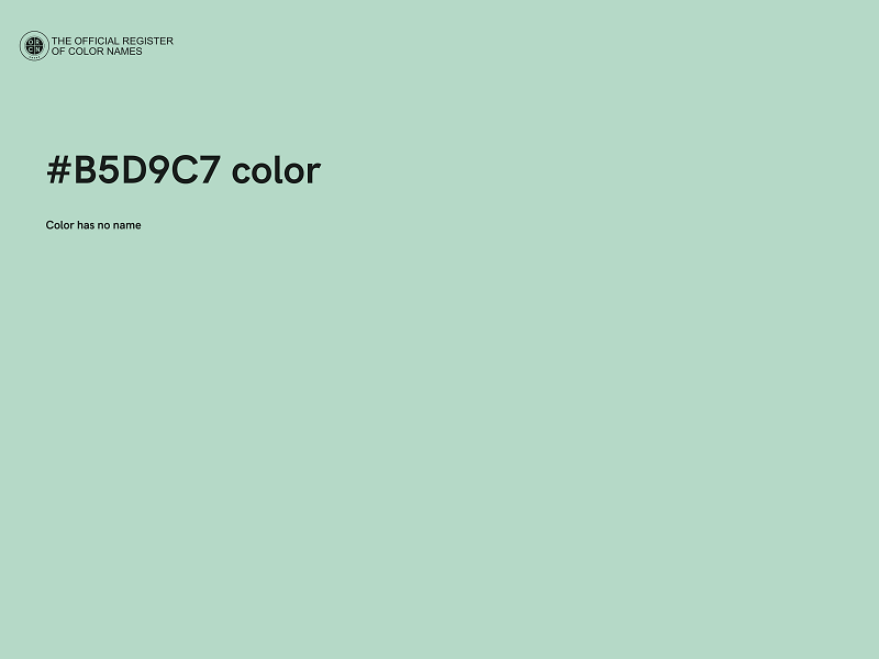 #B5D9C7 color image