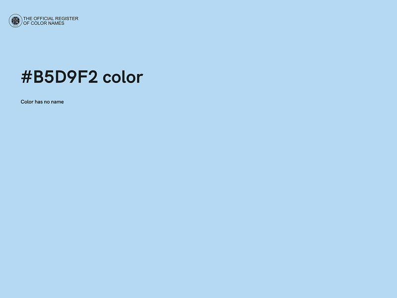 #B5D9F2 color image