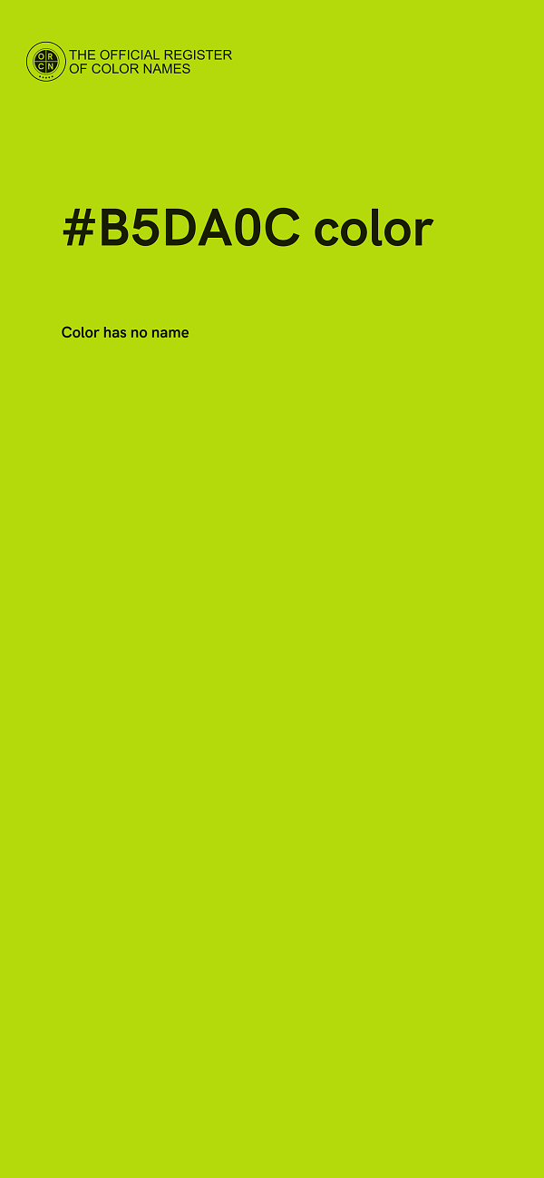 #B5DA0C color image