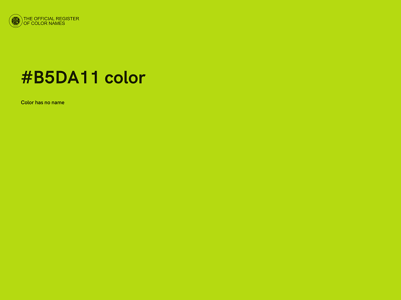 #B5DA11 color image