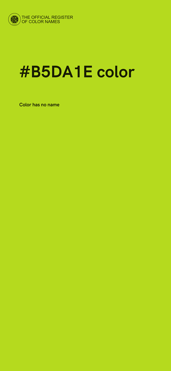 #B5DA1E color image