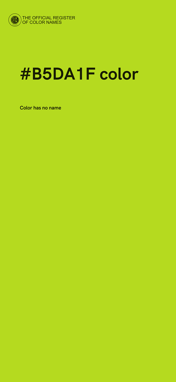 #B5DA1F color image