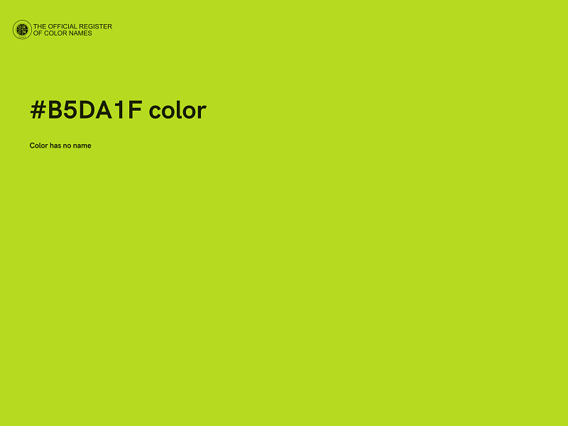 #B5DA1F color image
